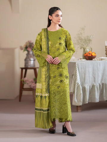 Leila by Mahnur 3PC Embroidered Khaddar Unstitched Suit M2911243E7