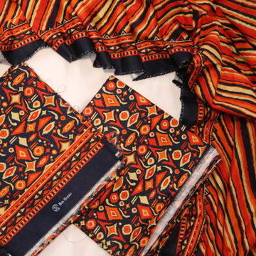 Bin Saeed 3PC Digital Printed Khaddar Unstitched Suit BS28924BOR