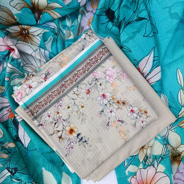 Bin Saeed 3PC Digital Printed Khaddar Unstitched Suit BS2711243P14