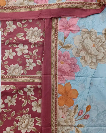 Bin Saeed 3PC Digital Printed Lawn Unstitched Suit BS1204253P2