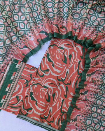 Bin Saeed 3PC Digital Printed Lawn Unstitched Suit BS0103253P14
