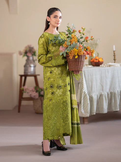 Leila by Mahnur 3PC Embroidered Khaddar Unstitched Suit M2911243E7