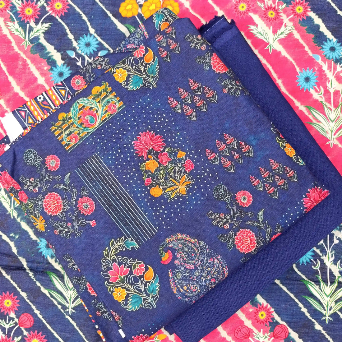 Bin Saeed 3PC Digital Printed Khaddar Unstitched Suit BS2711243P10