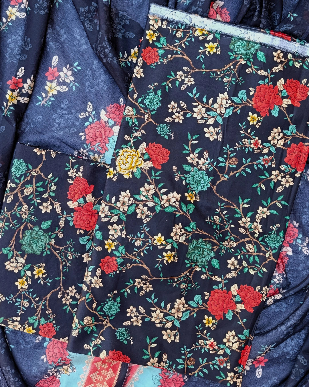Bin Saeed 3PC Digital Printed Lawn Unstitched Suit BS0103253P10