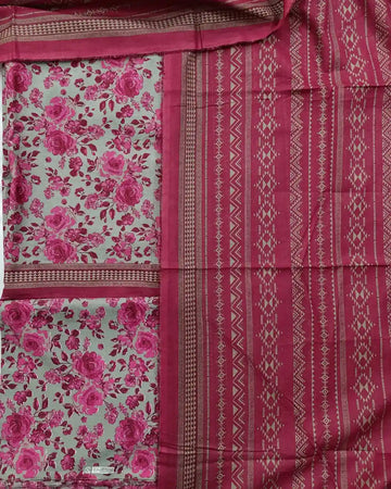 Bin Saeed 3PC Digital Printed Lawn Unstitched Suit BS1204253P3