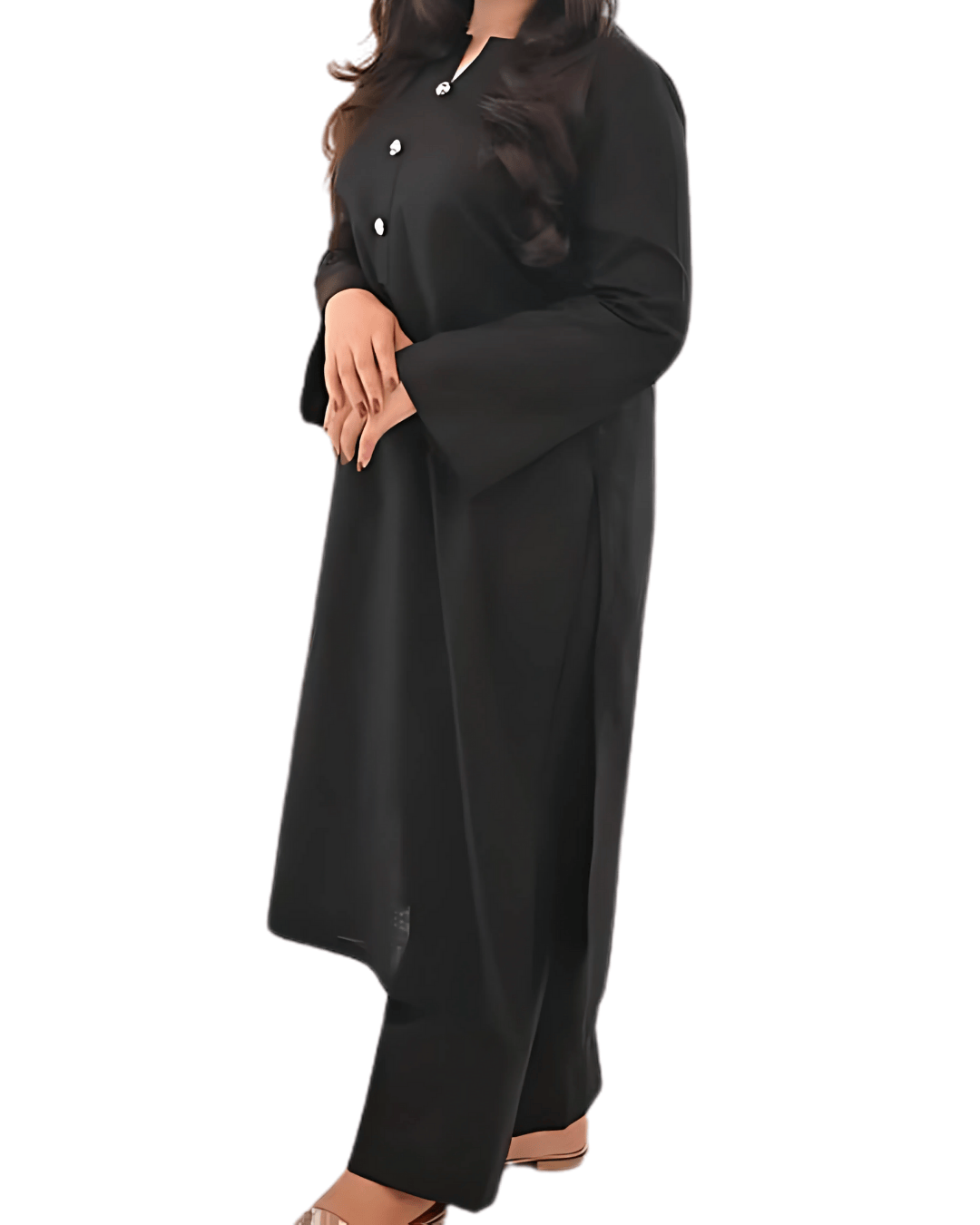 Muharram Special Black Dress Elegant Dyed Cotton Co-ord Set – Ready-to-Wear (Pret)
